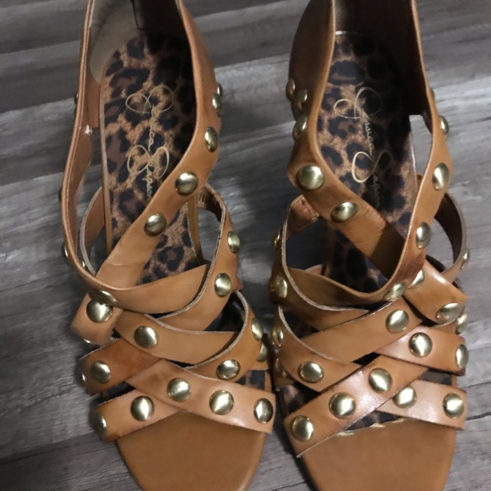 Studded Jessica Simpson heels 7.5